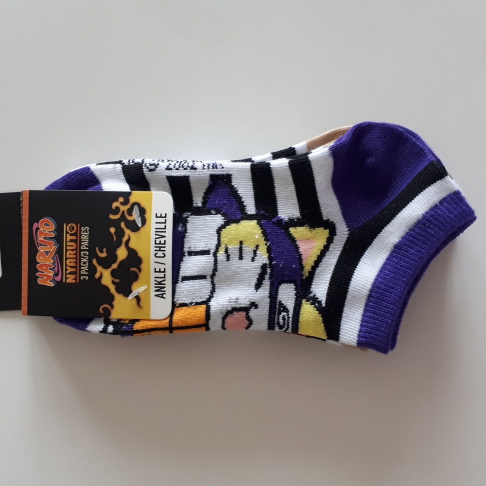 3 for $20 NWT - Naruto Nyaruto Ankle Socks